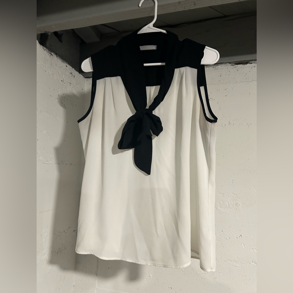 OLIVIA MOON Front tie blouse